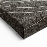 Dynamic Abstract Line Art with Orange Accents | Modern Wall Décor