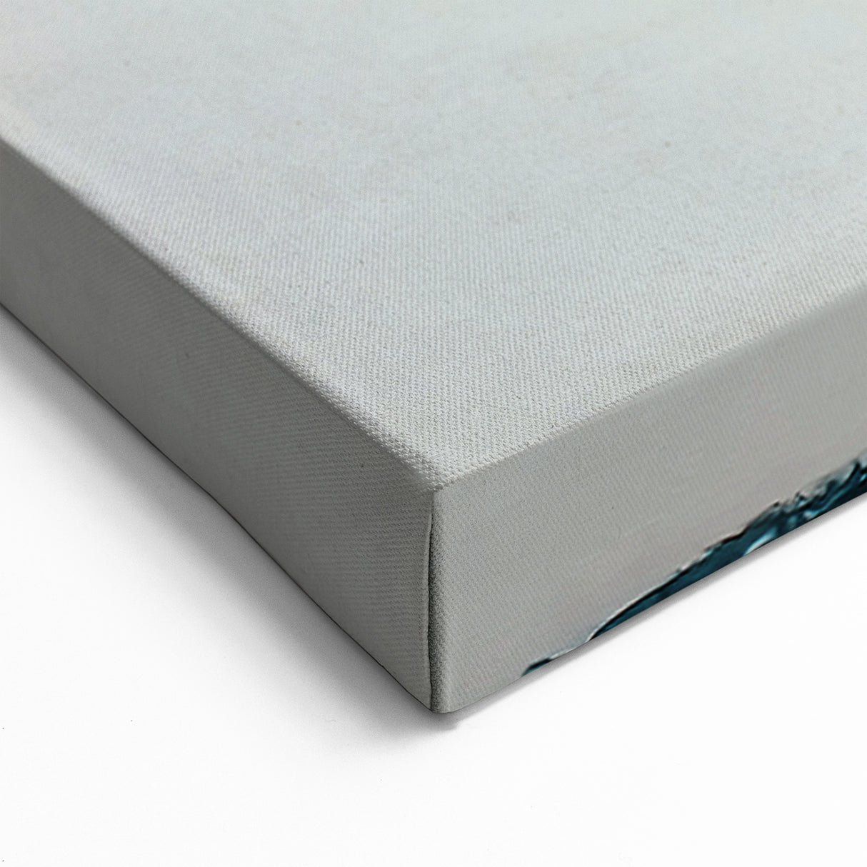 Minimalist Strokes and Lines Art | Teal and Gray Abstract Canvas