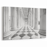 Columns Wall Art - Classical Architecture Print on Canvas, Acrylic, & Framed