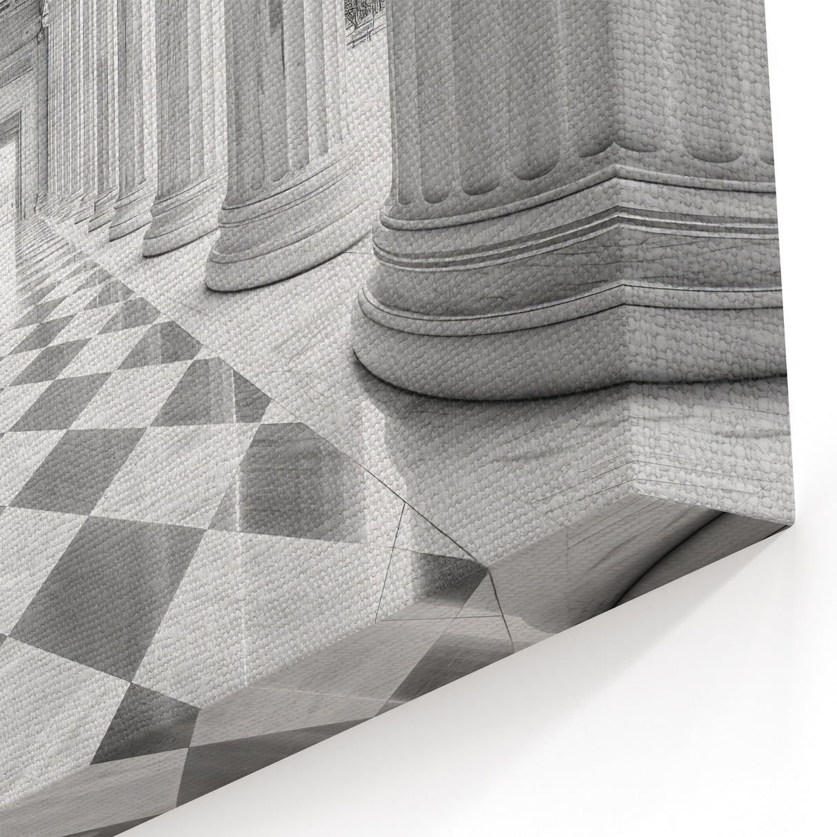 Columns Wall Art - Classical Architecture Print on Canvas, Acrylic, & Framed