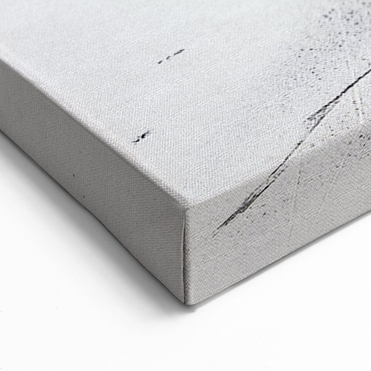 Abstract Sunset Strokes and Lines Art - Warm Gold and Orange Canvas