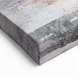 Tranquil Strokes and Lines Abstract Art - Blue and Beige Canvas