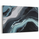 Modern Wave Abstract Canvas Art | Fluid Lines and Strokes Wall Decor