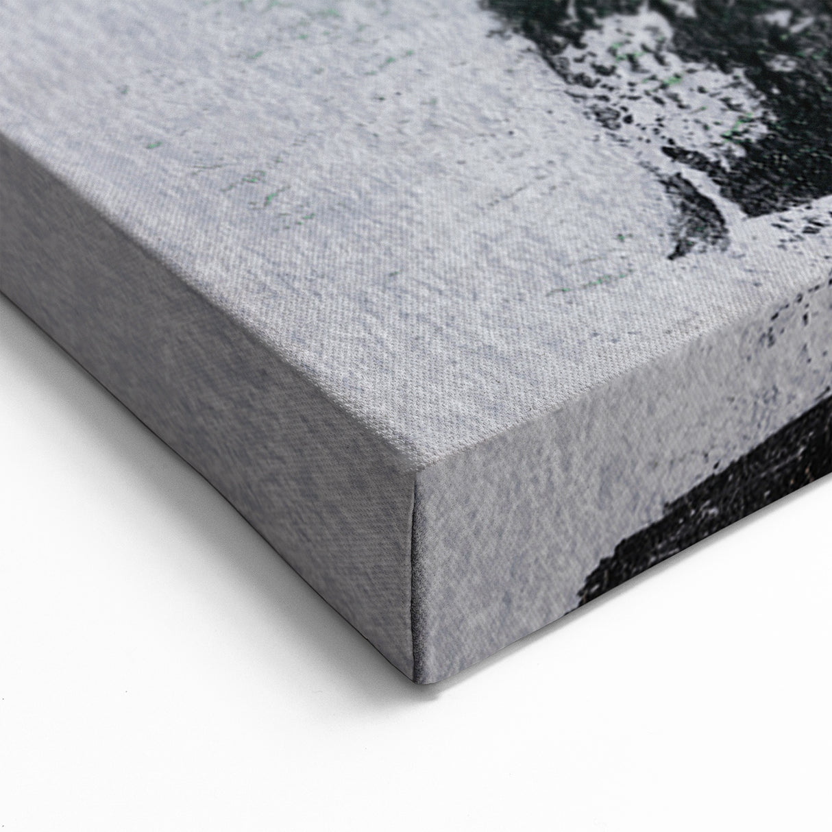 Bold Abstract Strokes and Lines Art - Green, Black, and Gold Canvas