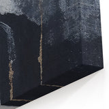 Monochrome Abstract Strokes Art | Minimalist Black and White Canvas
