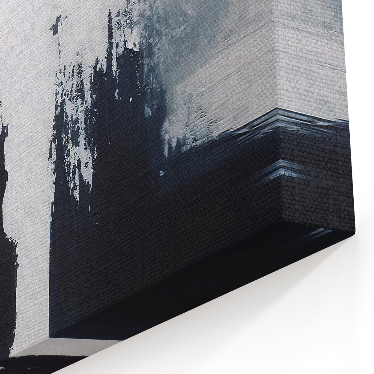 Black and White Strokes Abstract Art | Minimalist Monochrome Canvas