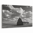 Black and White Barn Wall Art - Rustic Farmhouse Canvas Print - Classic Decor