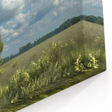 Rustic Red Barn Wall Art - Farmhouse Canvas Print - Country Landscape Decor