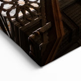 Elegant Spiral Staircase Wall Art - Architectural Photography Canvas Print