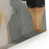 Abstract Geometric Lines Canvas Art | Modern Earth Tones Wall Decor