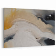 Minimalist Abstract Waves Canvas Art | Modern Neutral Tones Decor