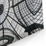 Modern Dome Architecture Wall Art - Geometric Glass Ceiling Print