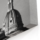 Historic Domes Wall Art - Black and White Architectural Canvas Print