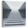 Minimalist Staircase to Light Wall Art - Architectural Photography Print