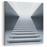 Minimalist Staircase to Light Wall Art - Architectural Photography Print