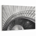 Classic Spiral Staircase Wall Art - Architectural Photography Canvas Print