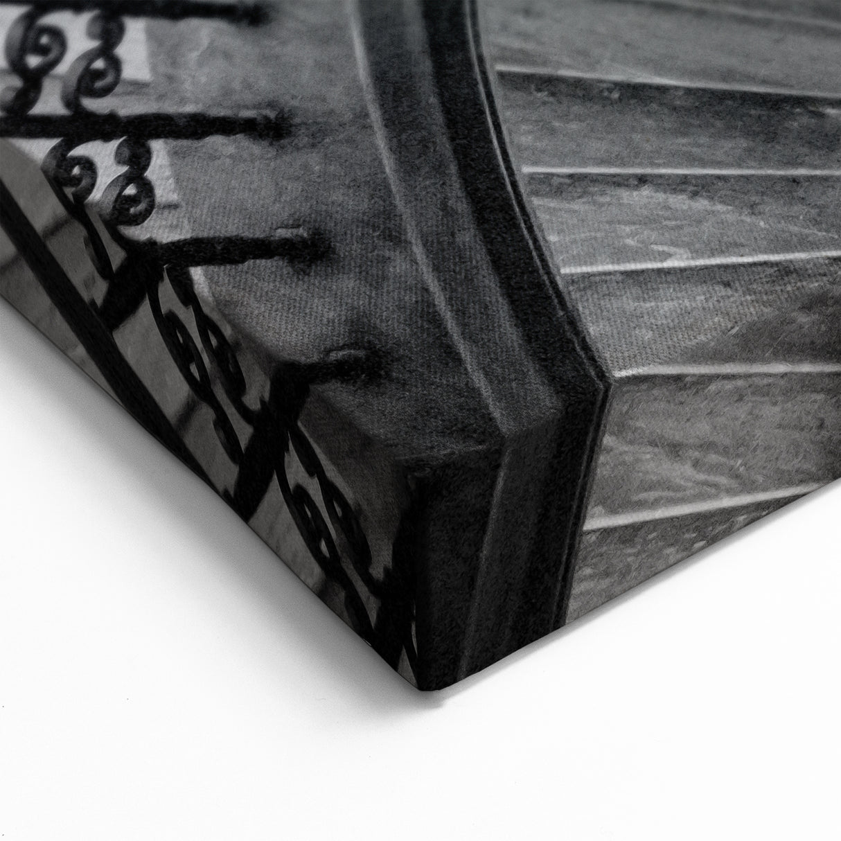 Classic Spiral Staircase Wall Art - Architectural Photography Canvas Print