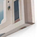 Mediterranean Dome Wall Art - Serene Coastal Architecture Canvas Print