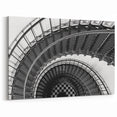 Stunning Spiral Staircase Wall Art in Black and White - Elegant Decor