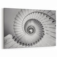 Elegant Spiral Staircase Wall Art - Modern Architectural Canvas Print