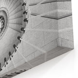Elegant Spiral Staircase Wall Art - Modern Architectural Canvas Print
