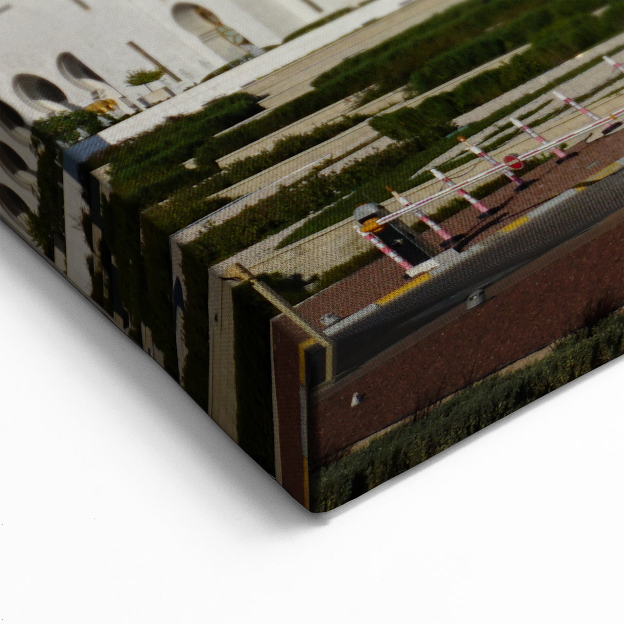 Majestic Domes Wall Art - Grand White Mosque Architecture Print