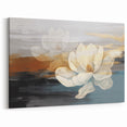 Modern Strokes and Lines Abstract Art - Large Floral Canvas Wall Decor