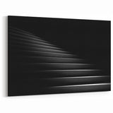 Modern Minimalist Staircase Wall Art - Elegant Black and White Decor