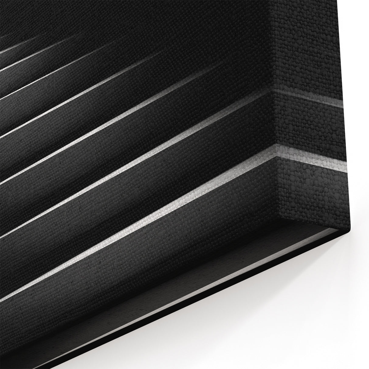 Modern Minimalist Staircase Wall Art - Elegant Black and White Decor
