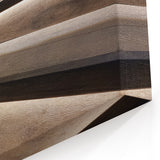 Elegant Wooden Staircase Wall Art with Soft Lighting - Modern Decor