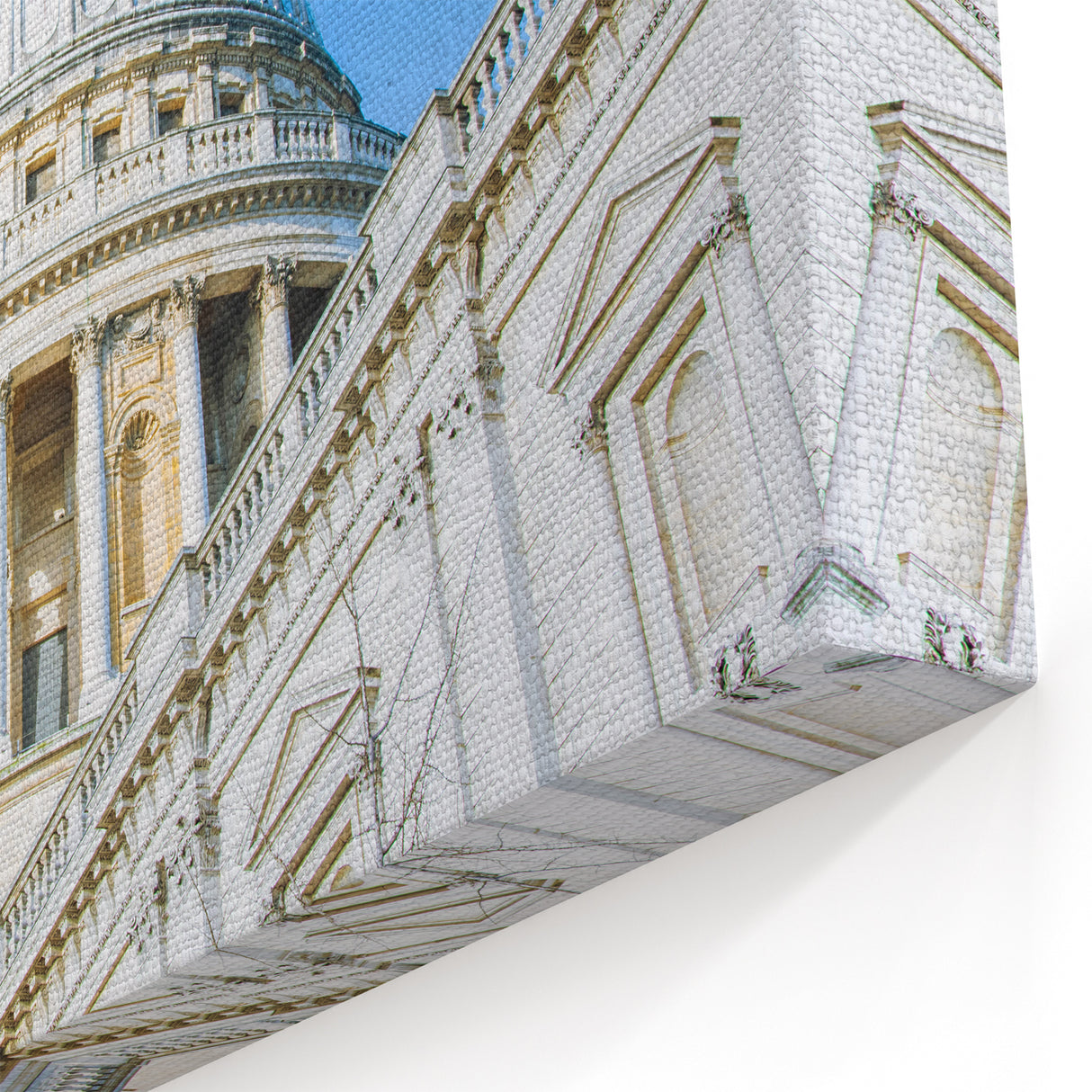 Classic Dome Architecture Wall Art - Historic Building Canvas Print