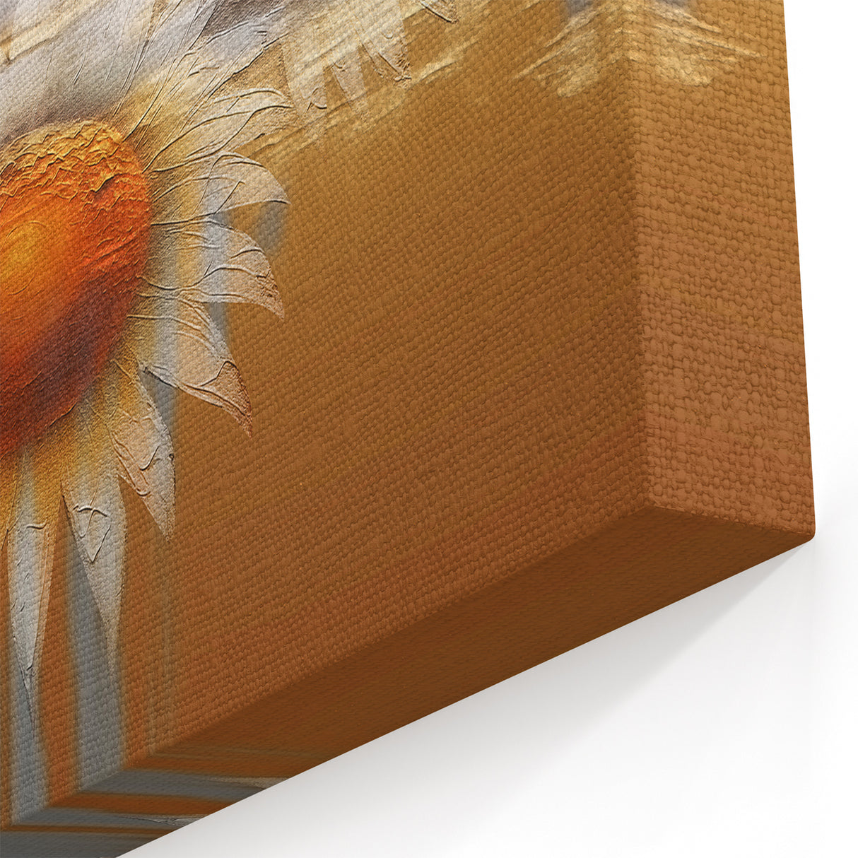 Geometric Strokes and Lines Abstract Art - Sunflower Wall Canvas Print