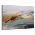 Elegant Strokes and Lines Abstract Art - Feather Wall Canvas Print