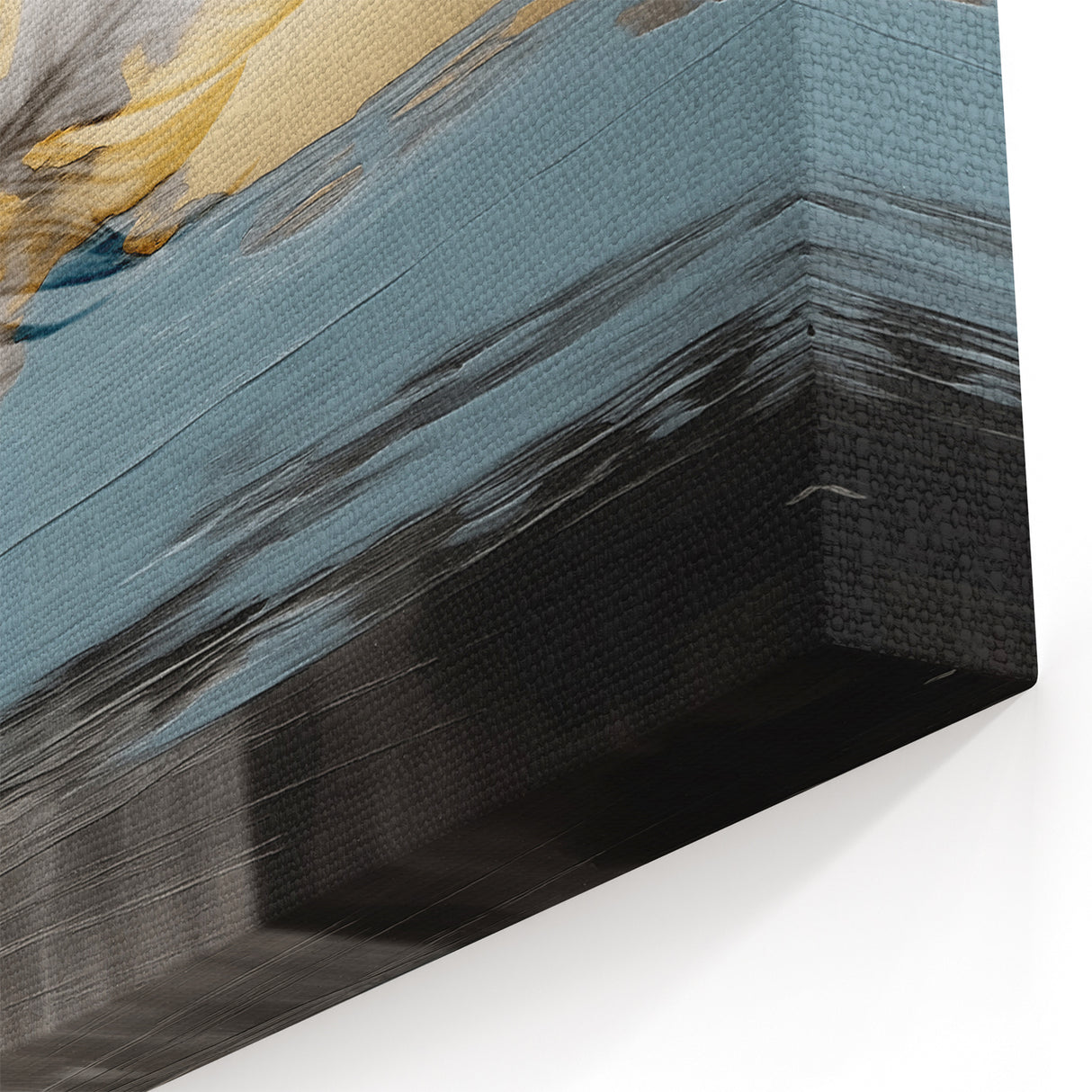 Elegant Strokes and Lines Abstract Art - Feather Wall Canvas Print