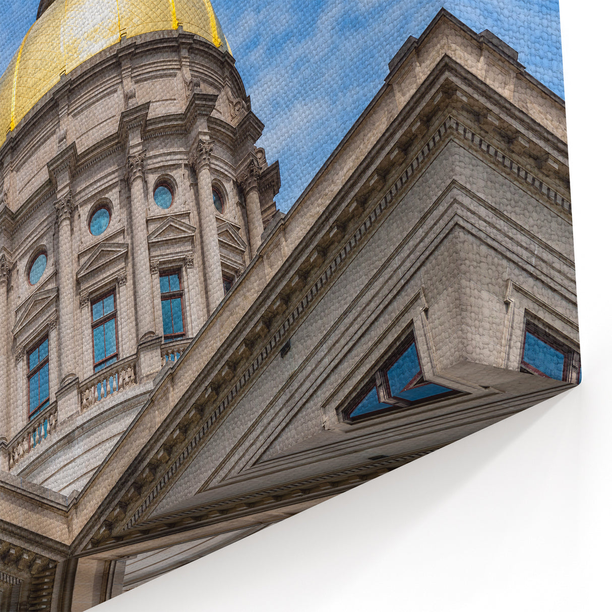 Golden Dome Architecture Wall Art - Historic Building Canvas Print
