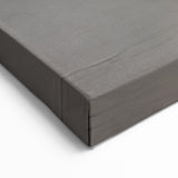 Minimalist Monochrome Strokes Abstract Art - Textured Canvas Print