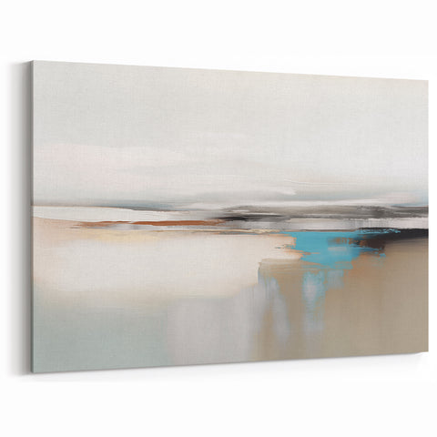 Minimalist Abstract Strokes and Lines Art - Coastal Canvas Wall Decor