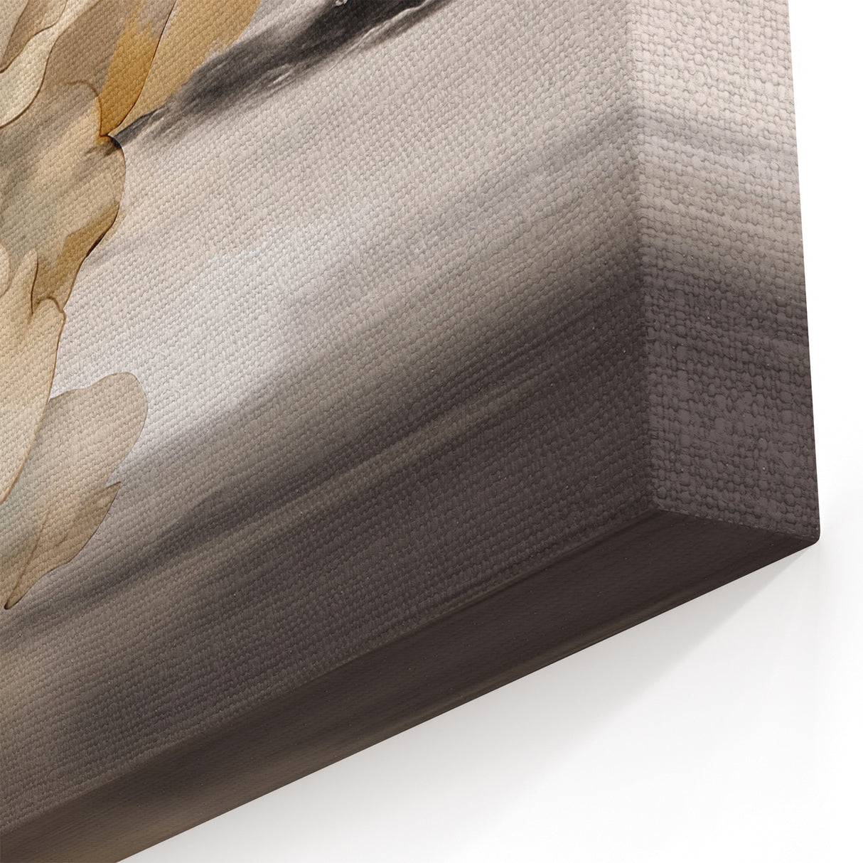 Abstract Floral Strokes and Lines Art - Neutral Flower Canvas Decor