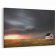 Rustic Red Barn Wall Art – Vintage Farmhouse Barn Landscape Canvas Print