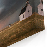 Rustic Red Barn Wall Art – Vintage Farmhouse Barn Landscape Canvas Print