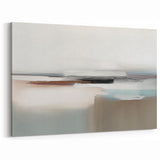 Minimalist Abstract Landscape Art - Neutral Tones Canvas Wall Decor