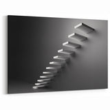 Minimalist Floating Steps Wall Art - Modern Architectural Design