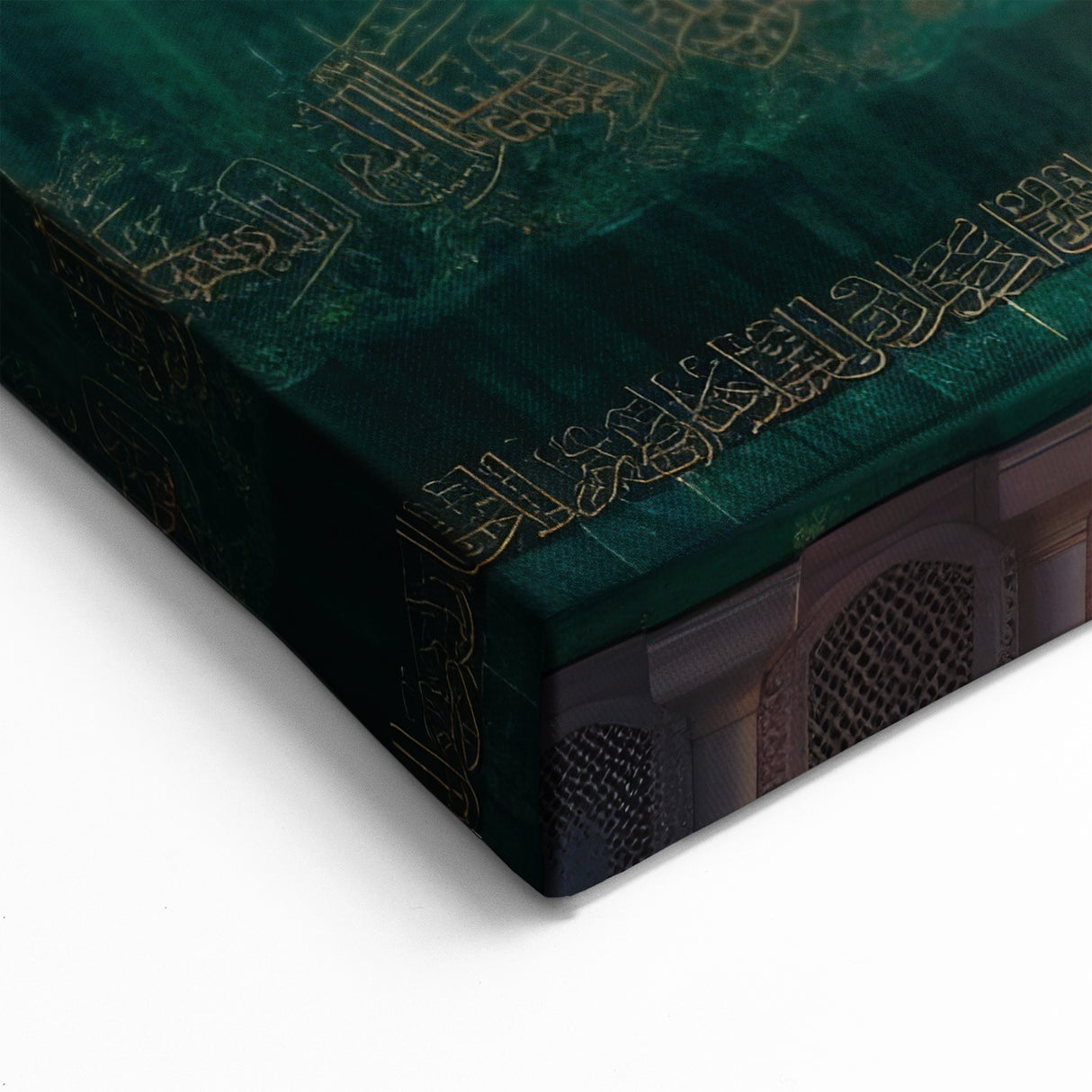 Majestic Green Dome Wall Art - Sunrise Mosque Architecture Print