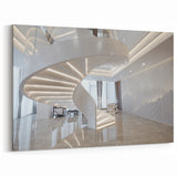 Elegant Spiral Staircase Wall Art - Modern Luxury Architectural Design