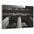 Architectural Columns Art Poster - Black and White Classical Wall Decor
