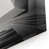 Abstract Modern Staircase Wall Art - Architectural Black and White