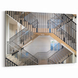 Dynamic Modern Staircase Wall Art - Architectural Interior Design