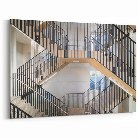 Dynamic Modern Staircase Wall Art - Architectural Interior Design