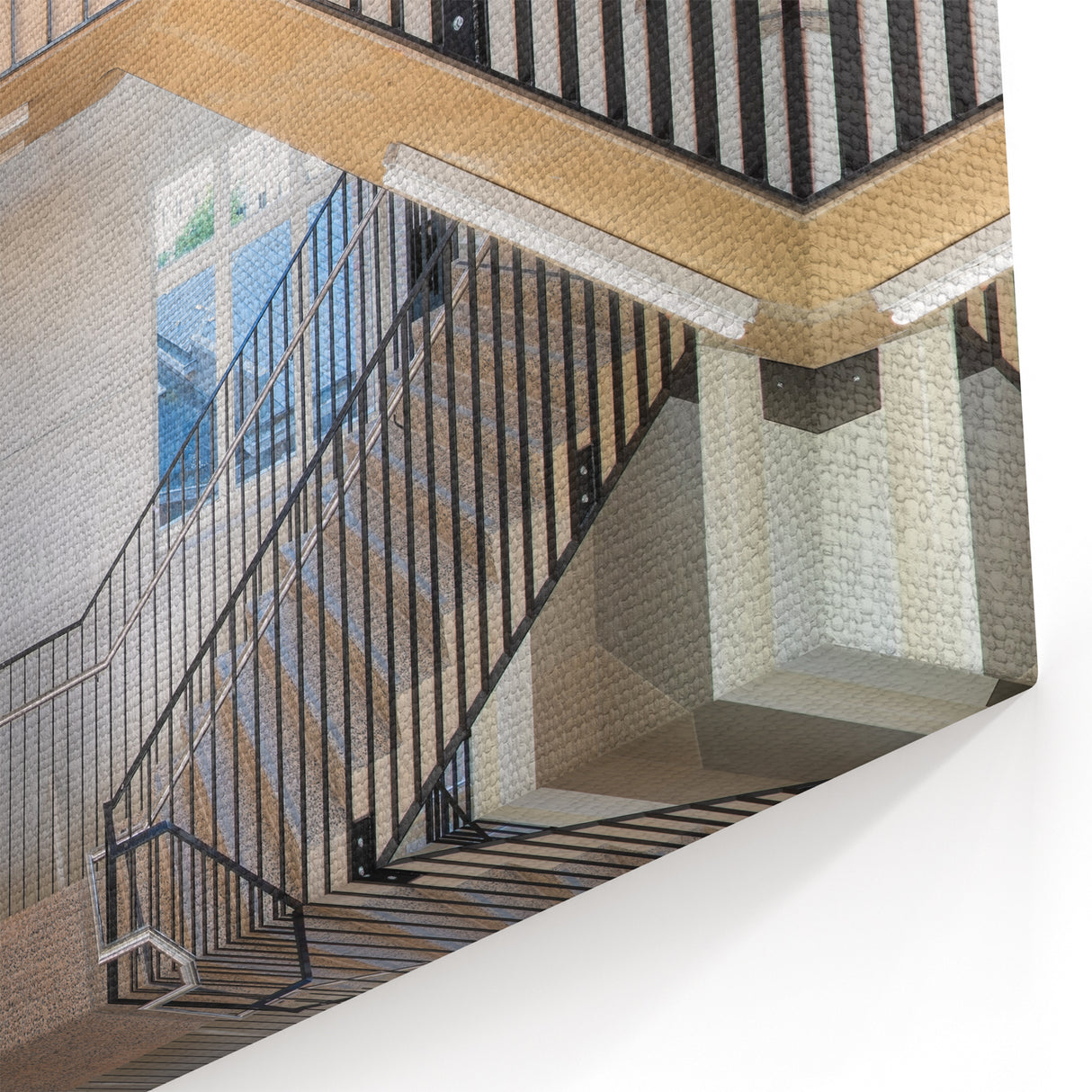 Dynamic Modern Staircase Wall Art - Architectural Interior Design