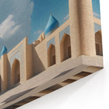 Blue Domes Wall Art - Majestic Mosque Architecture Canvas Print